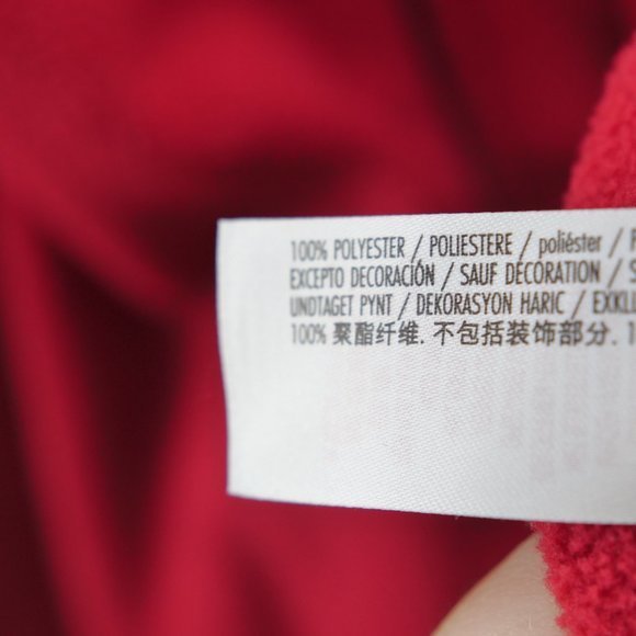 Disney Mickey‎ Mouse Pieced Fleece Jacket Size Large Red Black - Picture 6 of 7